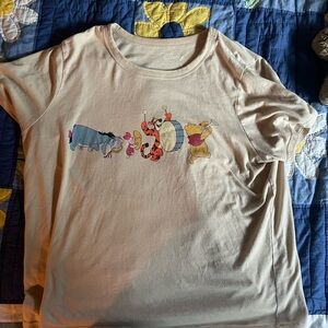 Disney Cream Short Sleeve Tee with Marine Graphic